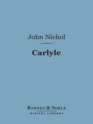 cover image of Carlyle (Barnes & Noble Digital Library)